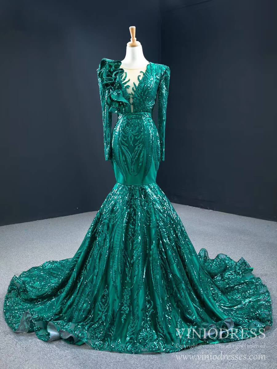 green sparkly dress
